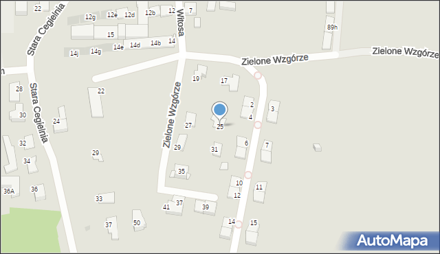 Gliwice, Witosa Wincentego, 25, mapa Gliwic