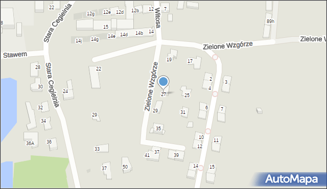 Gliwice, Witosa Wincentego, 27, mapa Gliwic