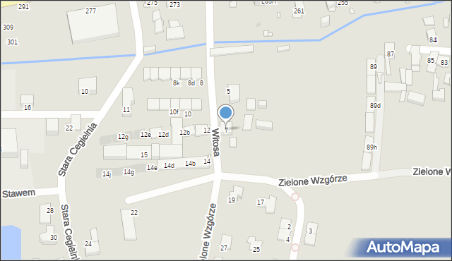 Gliwice, Witosa Wincentego, 7, mapa Gliwic