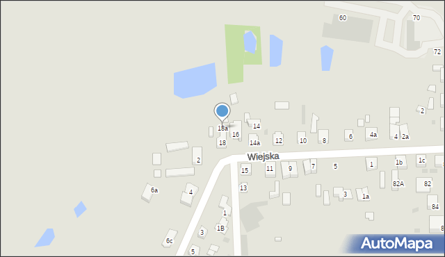 Gniezno, Wiejska, 18a, mapa Gniezna