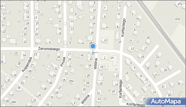 Goczałkowice-Zdrój, Wiślna, 20, mapa Goczałkowice-Zdrój