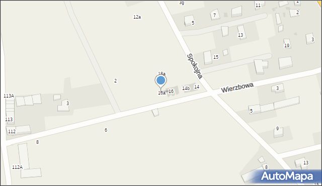 Godzikowice, Wierzbowa, 16a, mapa Godzikowice