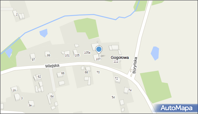 Gogołowa, Wiejska, 109, mapa Gogołowa