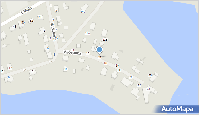 Gołdap, Wiosenna, 15, mapa Gołdap