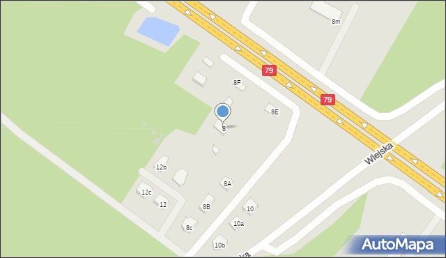 Góra Kalwaria, Wiejska, 8, mapa Góra Kalwaria