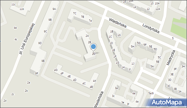 Gorzów Wielkopolski, Wiedeńska, 2D, mapa Gorzów Wielkopolski