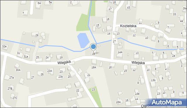 Gorzyce, Wiejska, 18, mapa Gorzyce