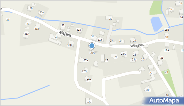 Gorzyce, Wiejska, 30A, mapa Gorzyce