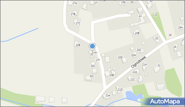 Gorzyce, Wiejska, 32f, mapa Gorzyce