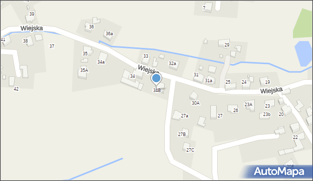 Gorzyce, Wiejska, 34B, mapa Gorzyce