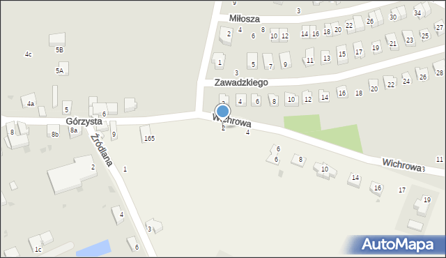 Gościęcice, Wichrowa, 2, mapa Gościęcice