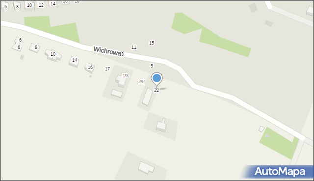 Gościęcice, Wichrowa, 22, mapa Gościęcice