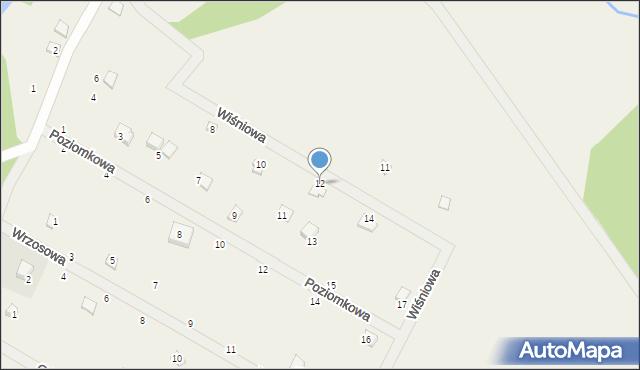 Gostomko, Wiśniowa, 12, mapa Gostomko