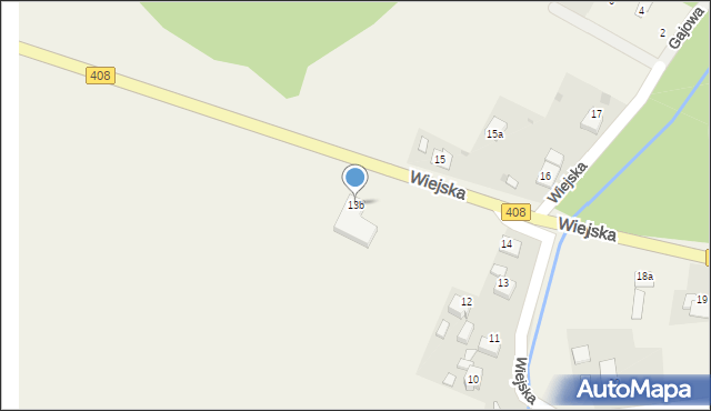 Goszyce, Wiejska, 13b, mapa Goszyce