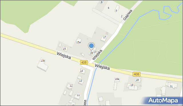 Goszyce, Wiejska, 16, mapa Goszyce