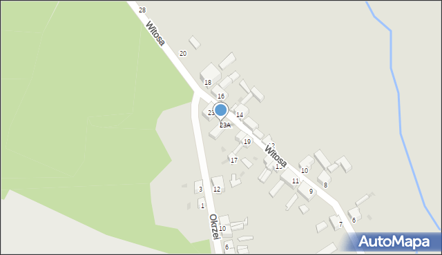 Gozdnica, Witosa Wincentego, 23b, mapa Gozdnica