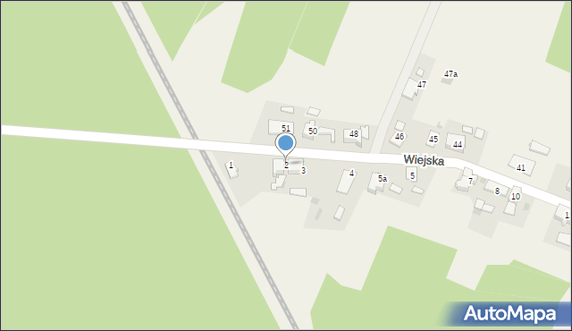 Grabówka, Wiejska, 2, mapa Grabówka