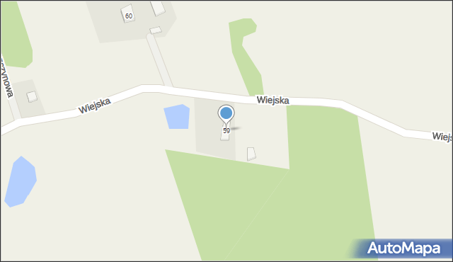 Grabówko, Wiejska, 59, mapa Grabówko