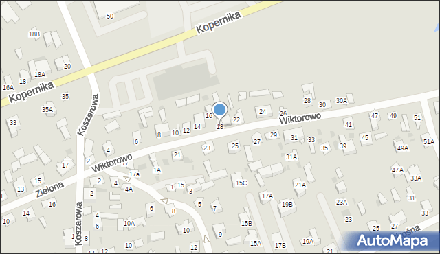 Grajewo, Wiktorowo, 18, mapa Grajewo