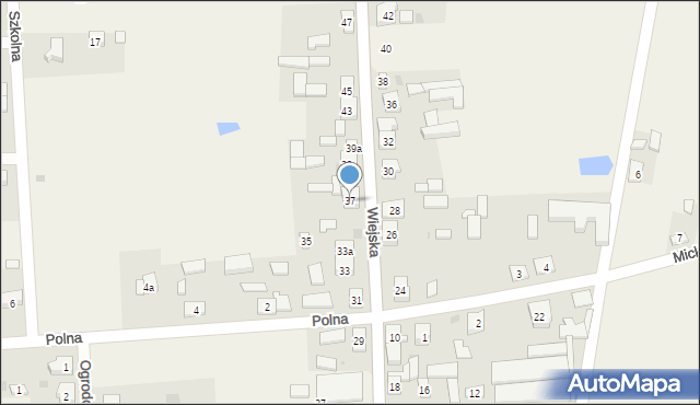 Grodziec, Wiejska, 37, mapa Grodziec