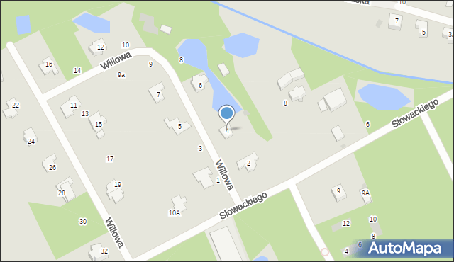 Grodzisk Mazowiecki, Willowa, 4, mapa Grodzisk Mazowiecki