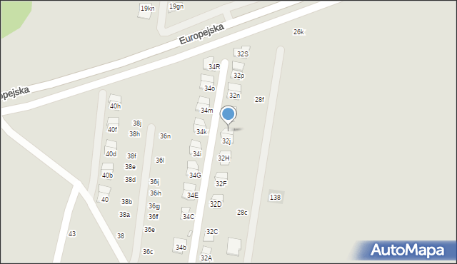 Grodzisk Wielkopolski, Winna, 32k, mapa Grodzisk Wielkopolski