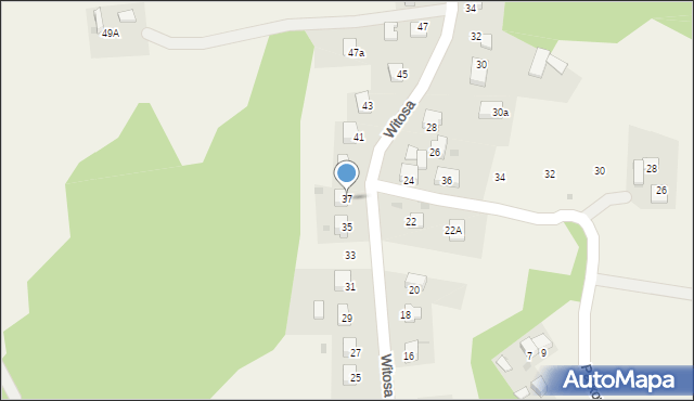 Gromnik, Witosa Wincentego, 37, mapa Gromnik
