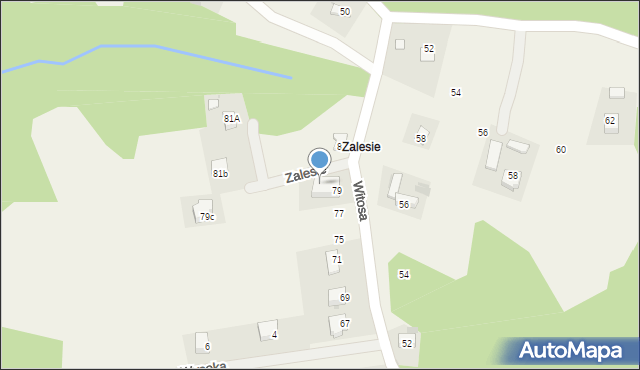 Gromnik, Witosa Wincentego, 79b, mapa Gromnik