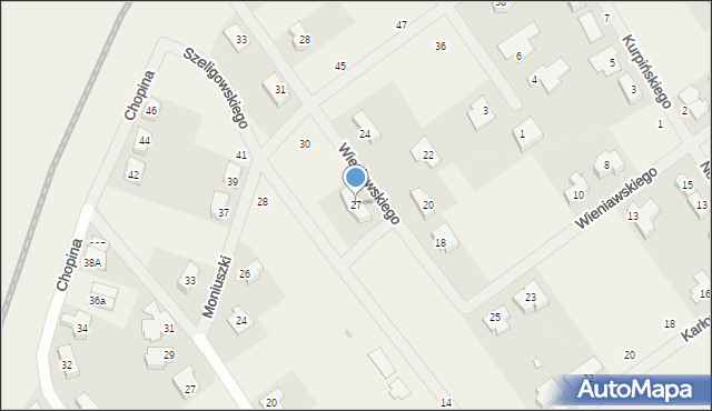 Gruszczyn, Wieniawskiego Henryka, 27, mapa Gruszczyn