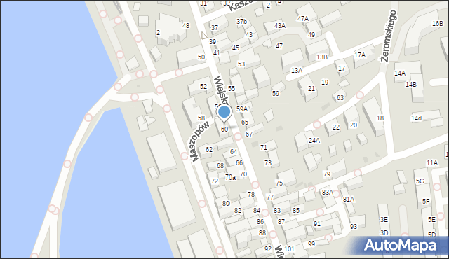 Hel, Wiejska, 60, mapa Hel