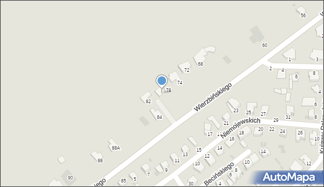 Inowrocław, Wierzbińskiego Macieja, 80, mapa Inowrocławia