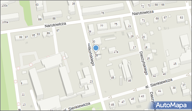 Inowrocław, Wilkońskiego Zygmunta, 28, mapa Inowrocławia