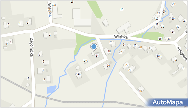 Inwałd, Wiejska, 14b, mapa Inwałd