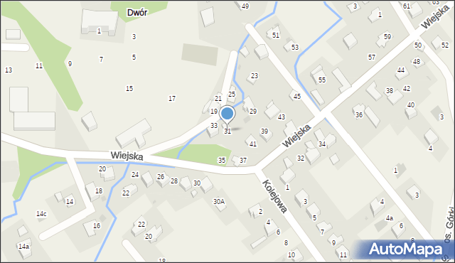 Inwałd, Wiejska, 31, mapa Inwałd