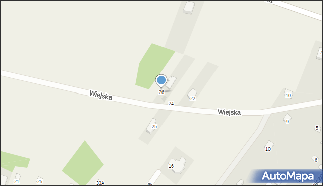 Izbica, Wiejska, 26, mapa Izbica