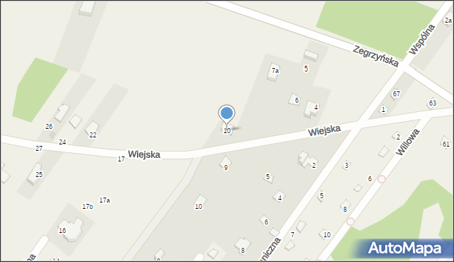 Izbica, Wiejska, 8, mapa Izbica