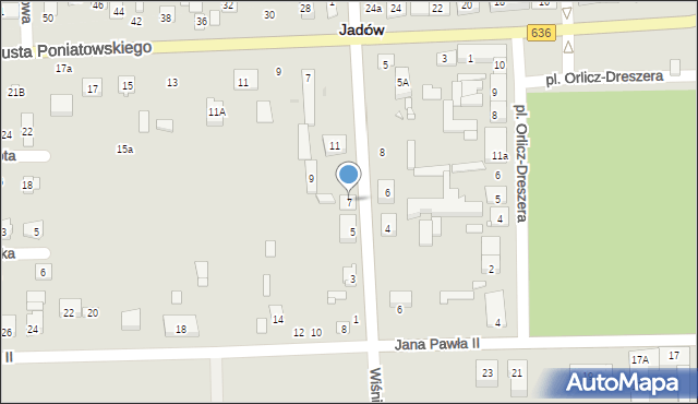 Jadów, Wiśniewskiego Ludwika, dr., 7, mapa Jadów