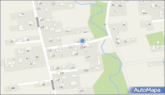 Jadowniki, Witosa Wincentego, 121A, mapa Jadowniki