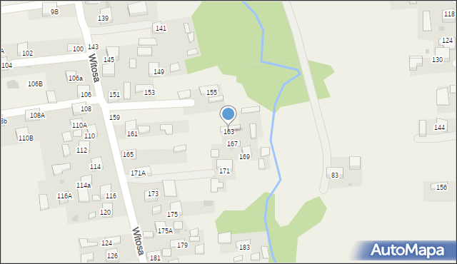 Jadowniki, Witosa Wincentego, 163, mapa Jadowniki