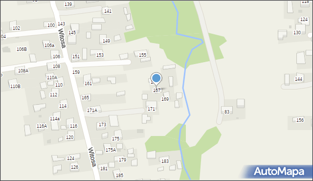 Jadowniki, Witosa Wincentego, 167, mapa Jadowniki