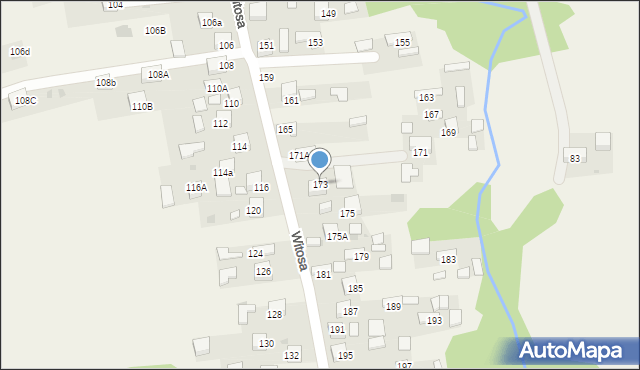 Jadowniki, Witosa Wincentego, 173, mapa Jadowniki