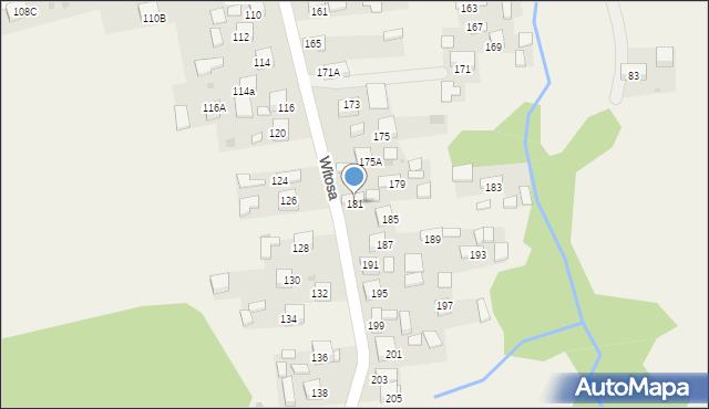 Jadowniki, Witosa Wincentego, 181, mapa Jadowniki