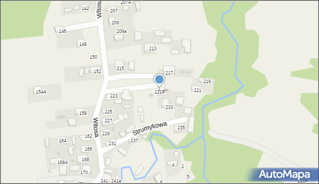 Jadowniki, Witosa Wincentego, 221A, mapa Jadowniki