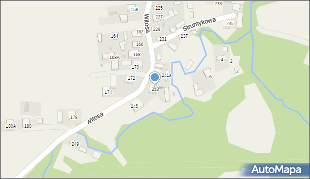 Jadowniki, Witosa Wincentego, 243, mapa Jadowniki