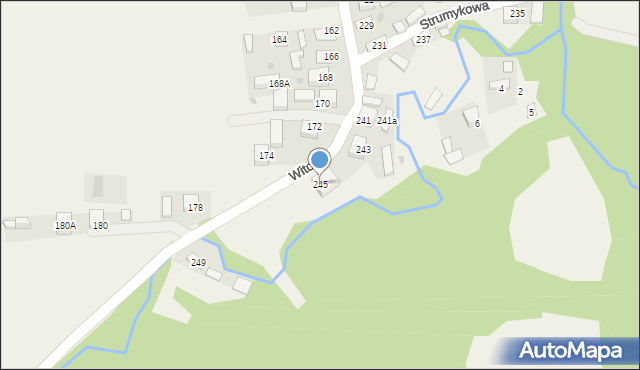 Jadowniki, Witosa Wincentego, 245, mapa Jadowniki