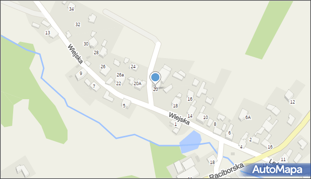 Jankowice, Wiejska, 20, mapa Jankowice