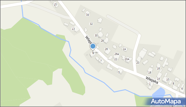 Jankowice, Wiejska, 9, mapa Jankowice