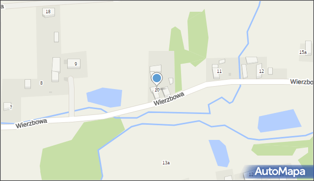 Januszkowice, Wierzbowa, 10, mapa Januszkowice