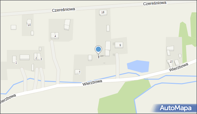 Januszkowice, Wierzbowa, 8, mapa Januszkowice