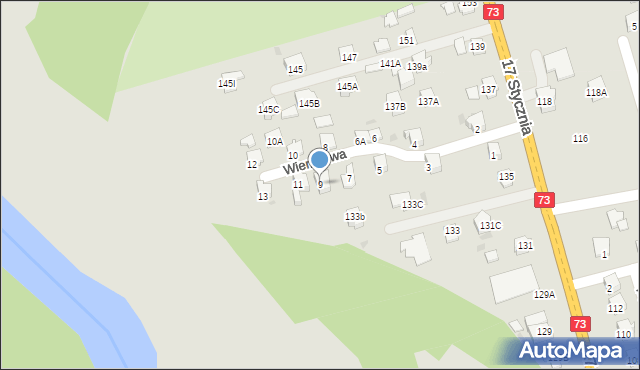 Jasło, Wierzbowa, 9, mapa Jasła